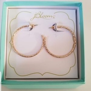 NIB Jbloom rose gold earrings